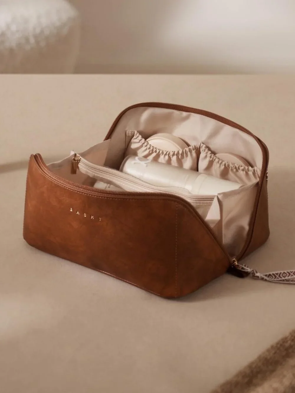 Large Capacity Waterproof Makeup Bag | Portable Toiletry Organizer for Travel